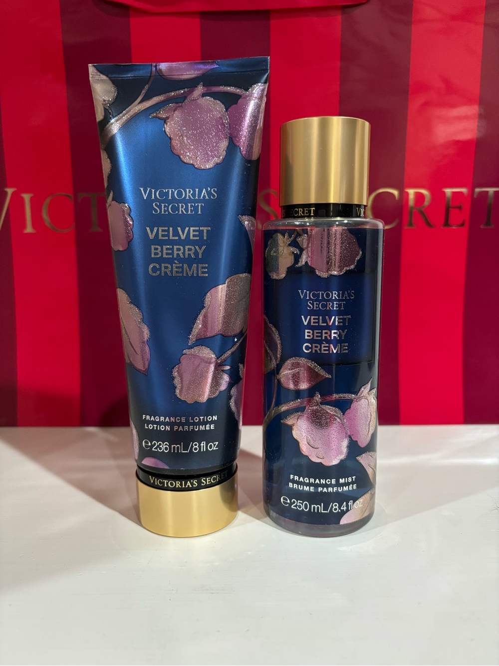 Victoria Secret Velvet Berry Crème Set
